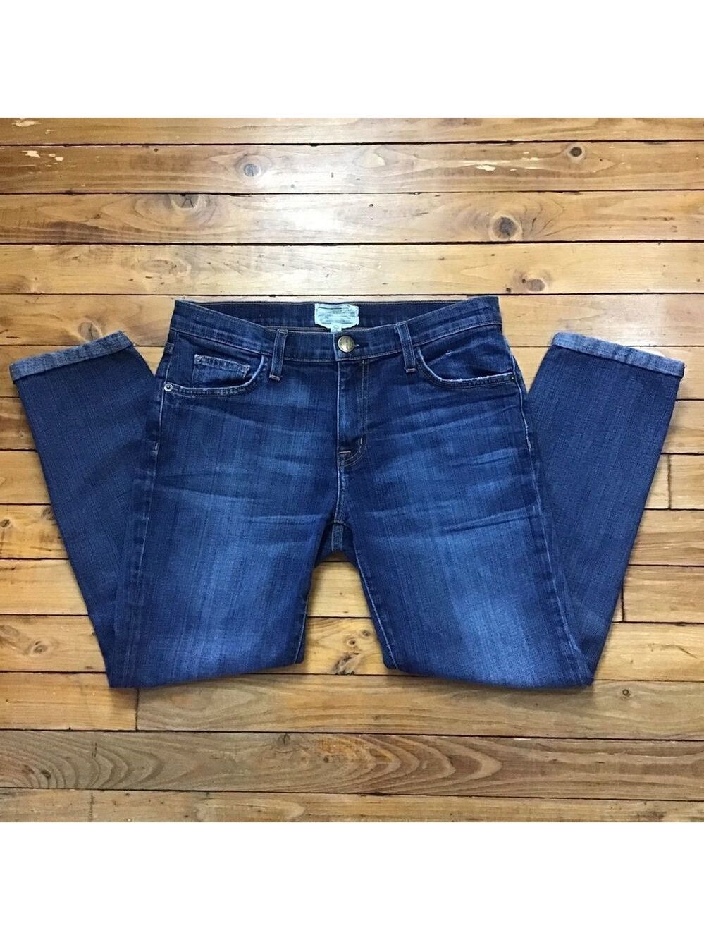 𝅺CURRENT Elliott jeans The flying medium rise mid ankle distressed size 26